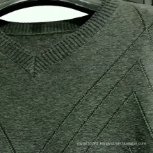 2019 New arrivals Supplier Latest fashion design grey style loose V neck women winter coats Korea Custom Lady Holiday sweater